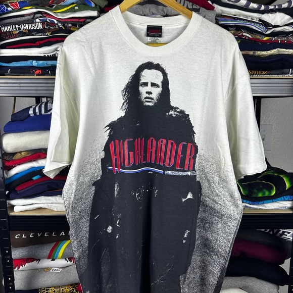 Vintage 1994 AOP Highlander Movie Shirt